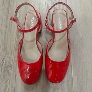 Soda Red Patent Leather Women's Shoes